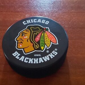 Chicago Blackhawks hockey puck